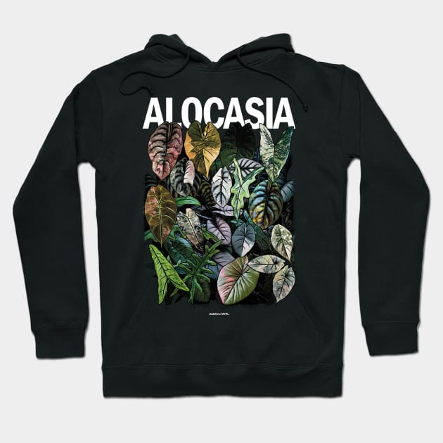 ALOCASIA JUNGLE Variegated Hoodie by plantees-id